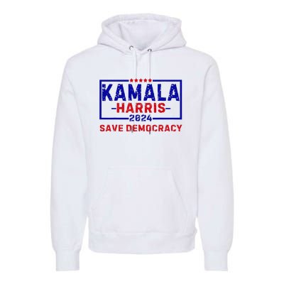 Kamala Harris 47th Harris 2024 Us Flag Democratic President Premium Hoodie