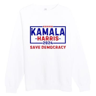 Kamala Harris 47th Harris 2024 Us Flag Democratic President Premium Crewneck Sweatshirt