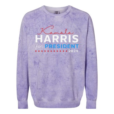 Kamala Harris 47th President Of The United States Of America Colorblast Crewneck Sweatshirt