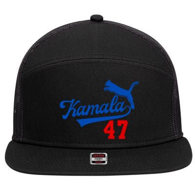 Kamala Harris 47 Th President Usa America 2024 7 Panel Mesh Trucker Snapback Hat