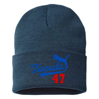 Kamala Harris 47 Th President Usa America 2024 Sustainable Knit Beanie