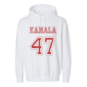 Kamala Harris 47 Th President Usa America 2024 Election Garment-Dyed Fleece Hoodie