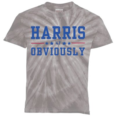 Kamala Harris 47 Obviously Kids Tie-Dye T-Shirt