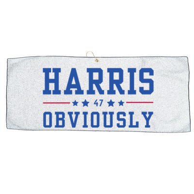 Kamala Harris 47 Obviously Large Microfiber Waffle Golf Towel