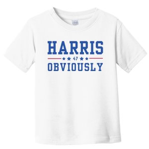 Kamala Harris 47 Obviously Toddler T-Shirt