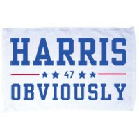 Kamala Harris 47 Obviously Microfiber Hand Towel