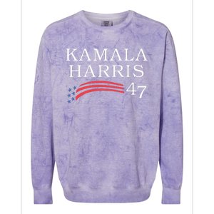 Kamala Harris 47 President Vice President Harris Colorblast Crewneck Sweatshirt