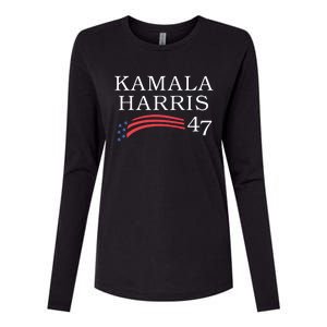 Kamala Harris 47 President Vice President Harris Womens Cotton Relaxed Long Sleeve T-Shirt