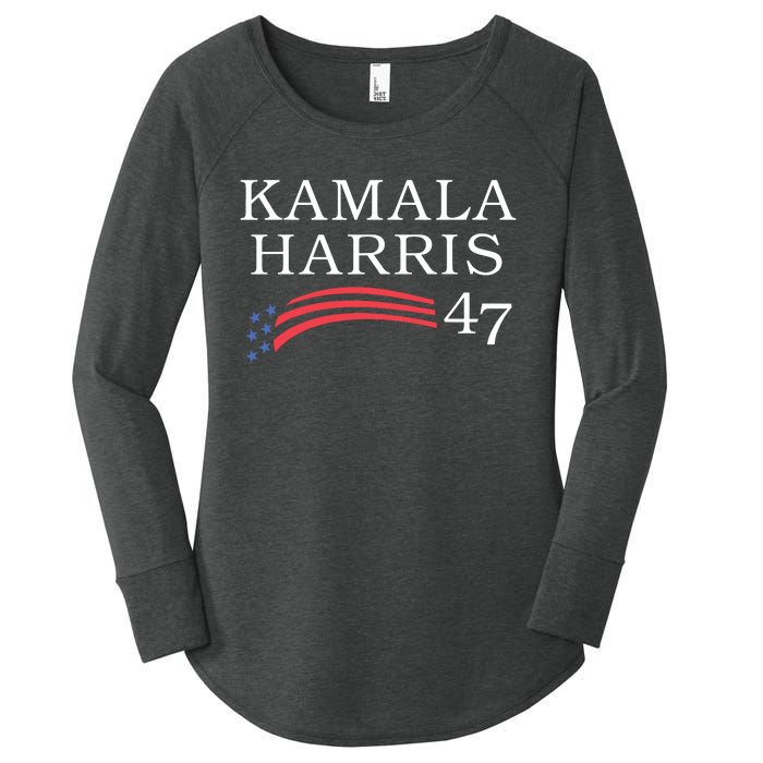 Kamala Harris 47 President Vice President Harris Women's Perfect Tri Tunic Long Sleeve Shirt