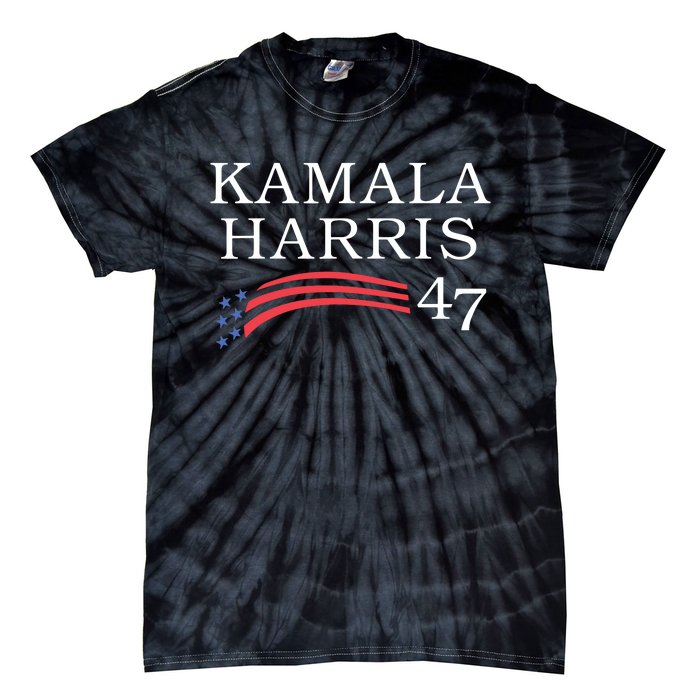 Kamala Harris 47 President Vice President Harris Tie-Dye T-Shirt