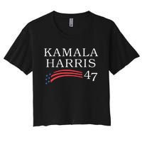 Kamala Harris 47 President Vice President Harris Women's Crop Top Tee