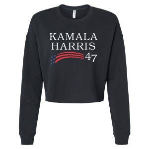 Kamala Harris 47 President Vice President Harris Cropped Pullover Crew