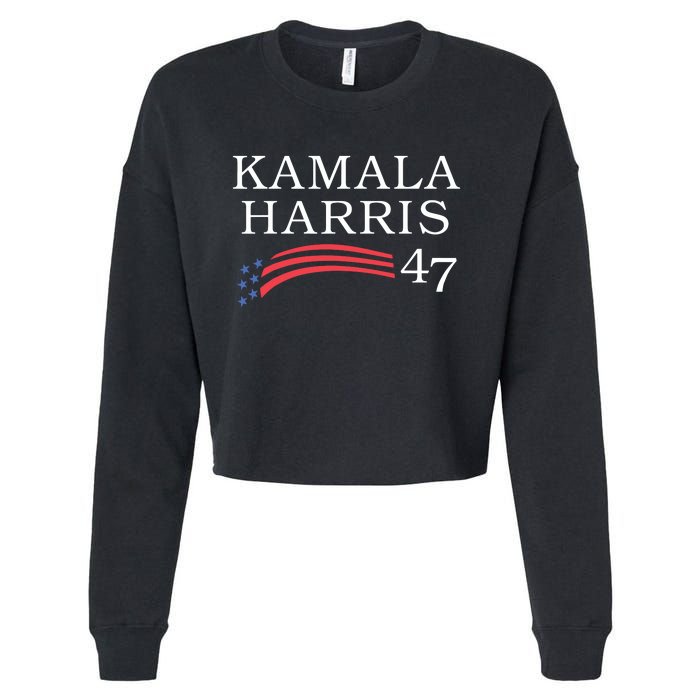 Kamala Harris 47 President Vice President Harris Cropped Pullover Crew