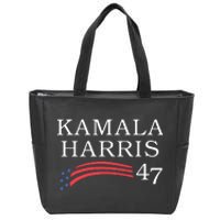 Kamala Harris 47 President Vice President Harris Zip Tote Bag