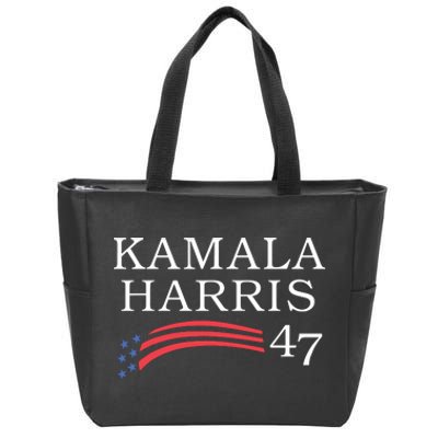 Kamala Harris 47 President Vice President Harris Zip Tote Bag