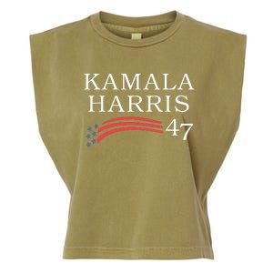 Kamala Harris 47 President Vice President Harris Garment-Dyed Women's Muscle Tee