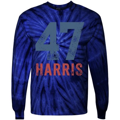 Kamala Harris 47 Tie-Dye Long Sleeve Shirt