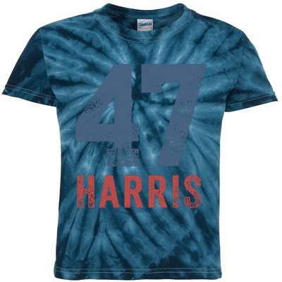 Kamala Harris 47 Kids Tie-Dye T-Shirt