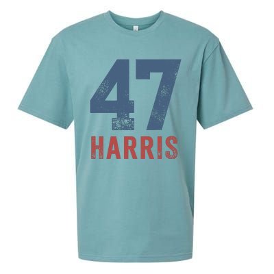 Kamala Harris 47 Sueded Cloud Jersey T-Shirt