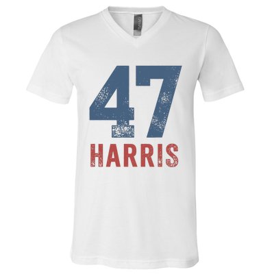 Kamala Harris 47 V-Neck T-Shirt