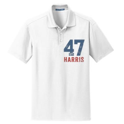 Kamala Harris 47 Dry Zone Grid Polo