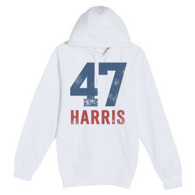 Kamala Harris 47 Premium Pullover Hoodie