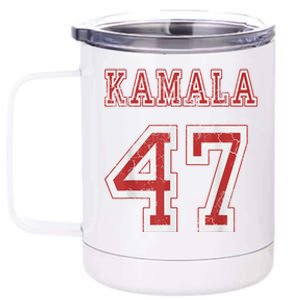 Kamala Harris 47 President Political Election Vote Election 12 oz Stainless Steel Tumbler Cup