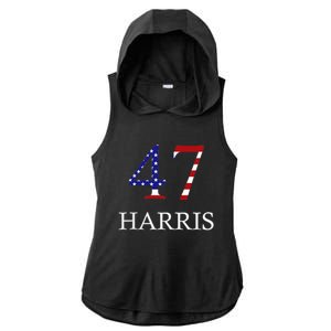 Kamala Harris 47 President Political Election Vote Election Ladies PosiCharge Tri-Blend Wicking Draft Hoodie Tank