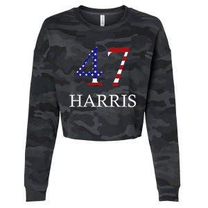 Kamala Harris 47 President Political Election Vote Election Cropped Pullover Crew