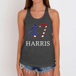 Kamala Harris 47 President Political Election Vote Election Women's Knotted Racerback Tank