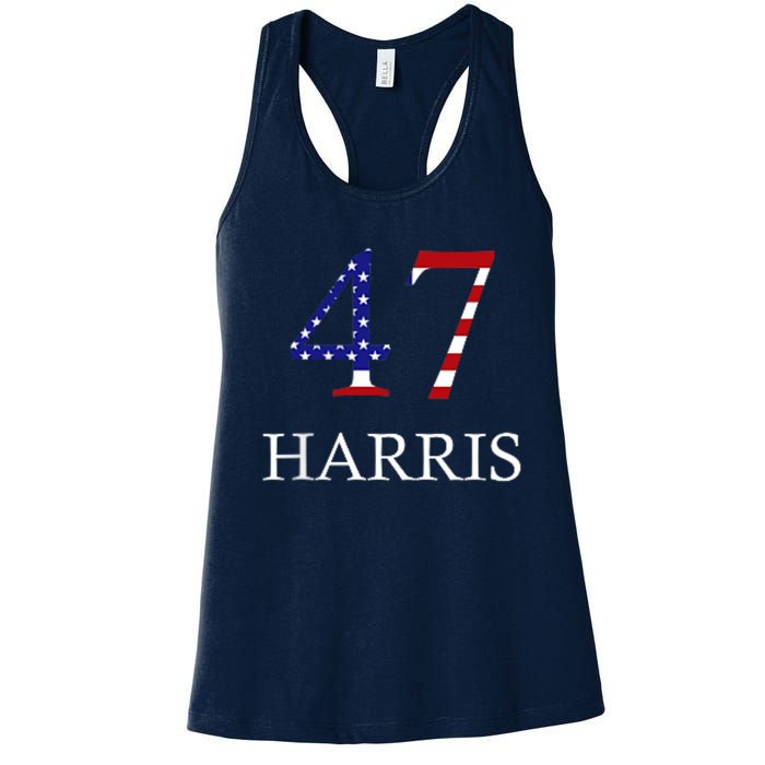 Kamala Harris 47 President Political Election Vote Election Women's Racerback Tank