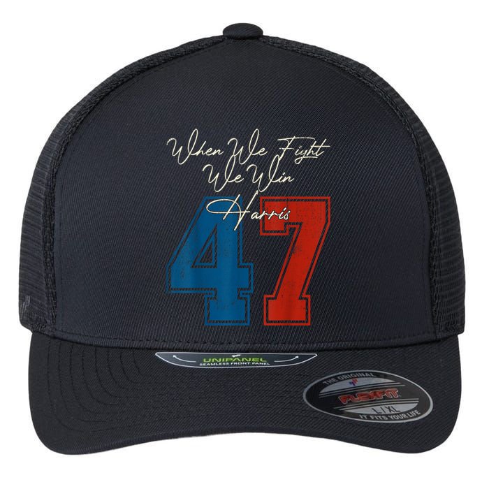 Kamala Harris 47 President Political Election Vote Election Flexfit Unipanel Trucker Cap