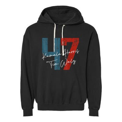 Kamala Harris 47 President Political Election Vote Election Garment-Dyed Fleece Hoodie