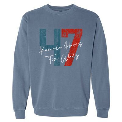 Kamala Harris 47 President Political Election Vote Election Garment-Dyed Sweatshirt