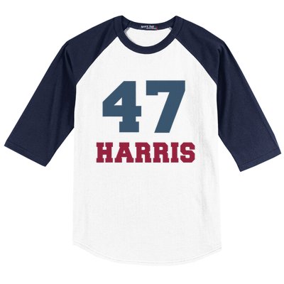 Kamala Harris 47 Baseball Sleeve Shirt