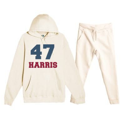 Kamala Harris 47 Premium Hooded Sweatsuit Set