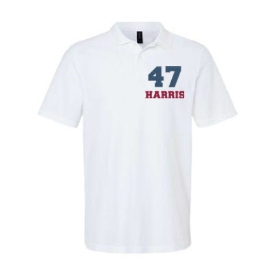 Kamala Harris 47 Softstyle Adult Sport Polo