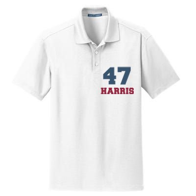 Kamala Harris 47 Dry Zone Grid Polo