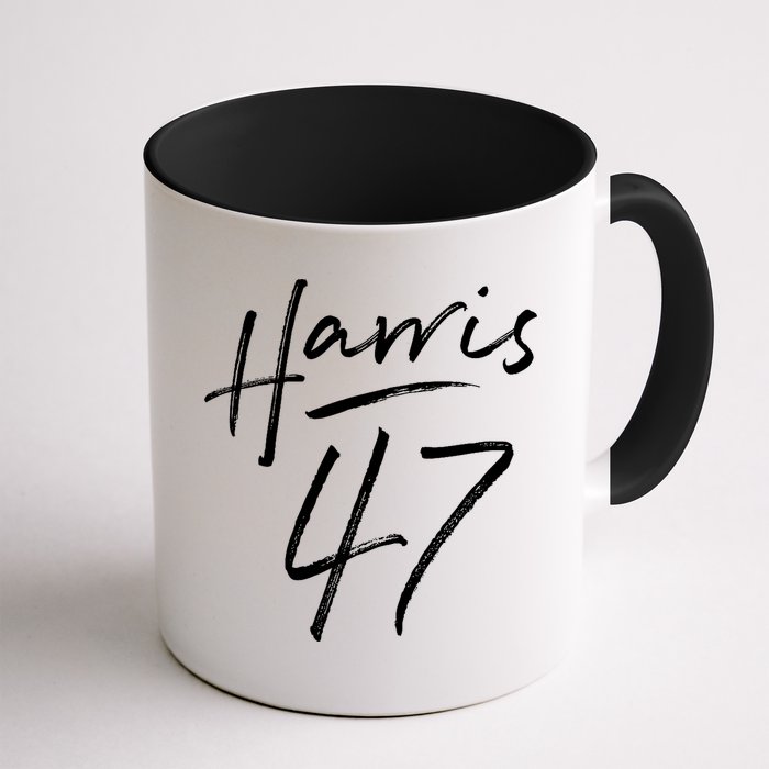 Kamala Harris 47 Feminine Script Mug