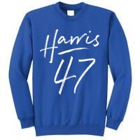Kamala Harris 47 Feminine Script Sweatshirt