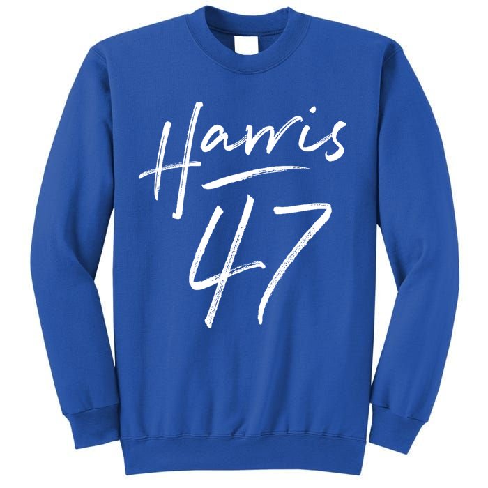 Kamala Harris 47 Feminine Script Sweatshirt
