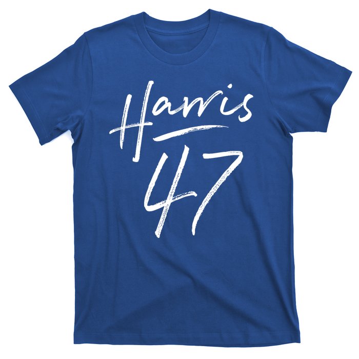 Kamala Harris 47 Feminine Script T-Shirt