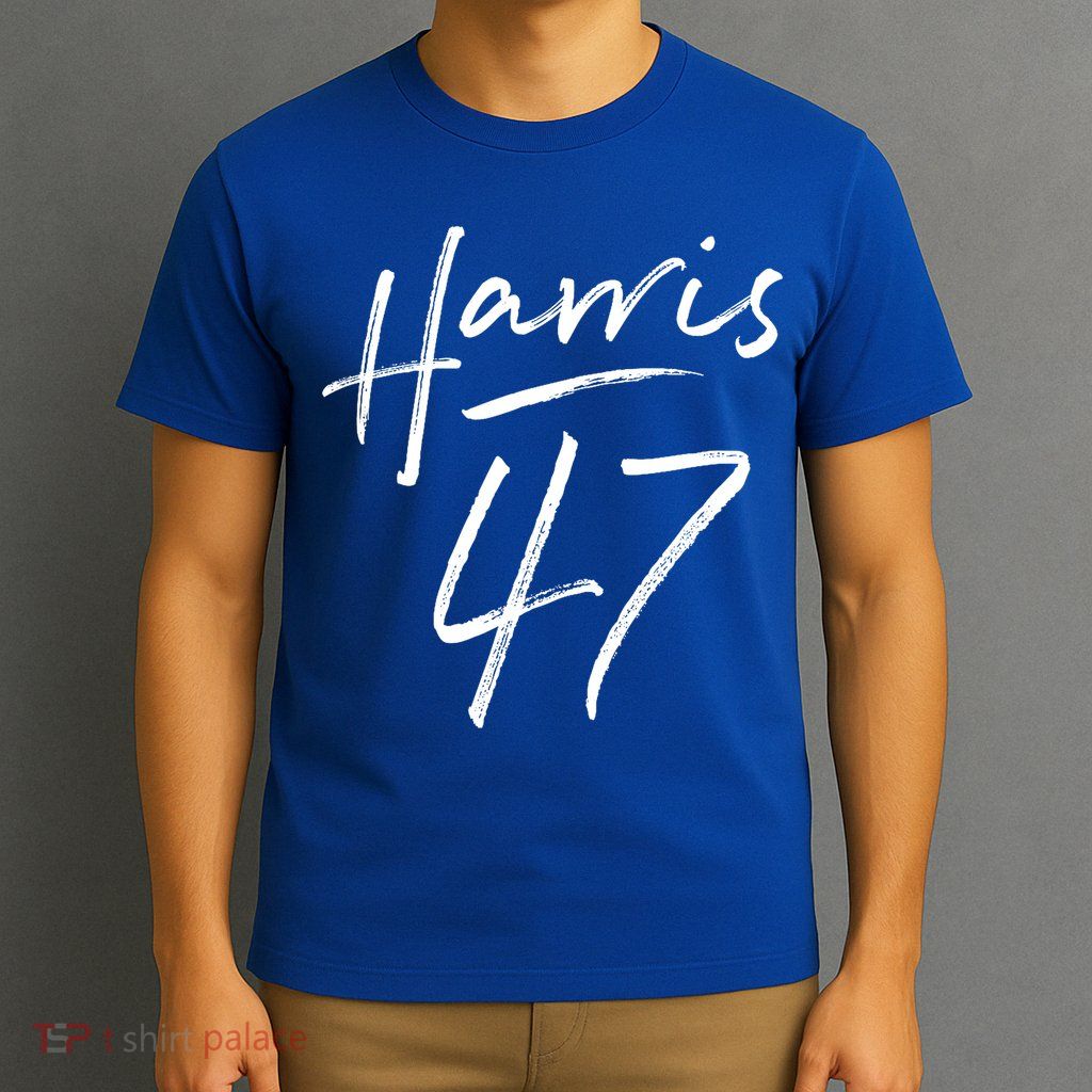 Kamala Harris 47 Feminine Script T-Shirt