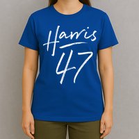 Kamala Harris 47 Feminine Script T-Shirt