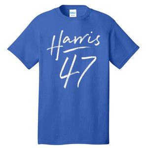 Kamala Harris 47 Feminine Script Tall T-Shirt