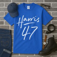 Kamala Harris 47 Feminine Script Tall T-Shirt