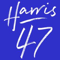 Kamala Harris 47 Feminine Script Button