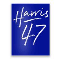 Kamala Harris 47 Feminine Script Poster