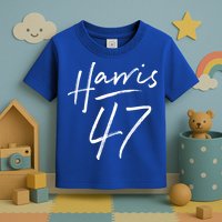 Kamala Harris 47 Feminine Script Toddler T-Shirt