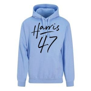 Kamala Harris 47 Feminine Script Unisex Surf Hoodie